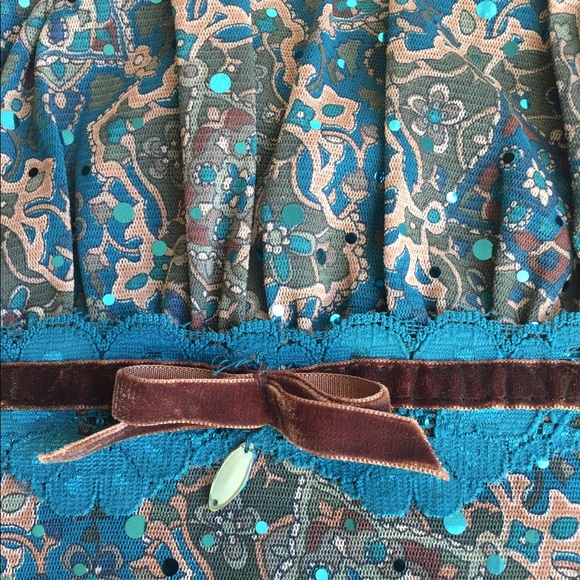 Turquoise patterned tank - Picture 4 of 5